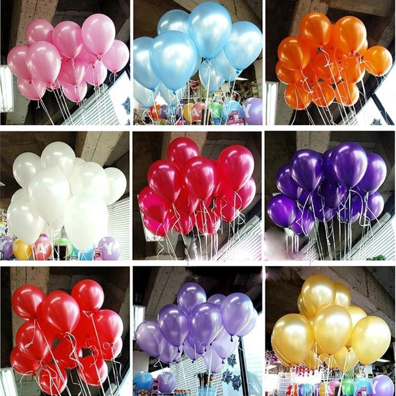 Bộ 50 bong bóng 10inch dùng để trang trí tiệc