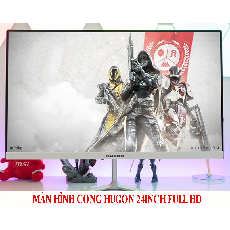 Màn Hình Máy Tính Hugon 24inh 75hz cong full viền new full box bảo hành 6 tháng