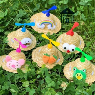 [LXPET] Nón lá chong chóng tre cho chó mèo