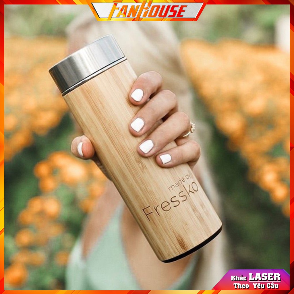 Bình Giữ Nhiệt Vỏ Tre 💢𝑭𝑹𝑬𝑬𝑺𝑯𝑰𝑷💢Ly Inox 304 Bamboo Tre Truyền Thống, Lưu Nhiệt Lên Tới 16H, Tặng Bộ Rửa Bình | BigBuy360 - bigbuy360.vn