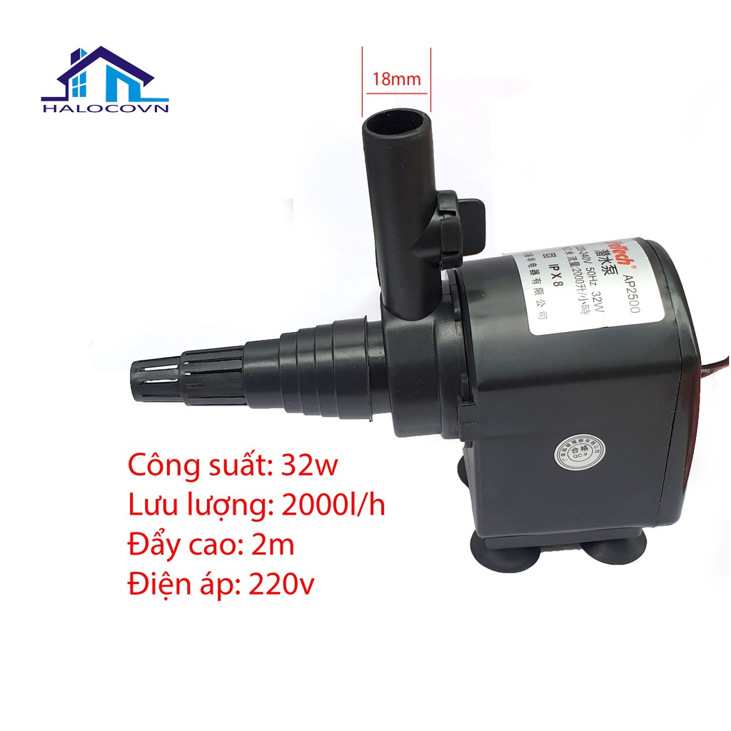 Máy bơm thủy canh 32w _ bơm bể cá 32w chỉnh được lưu lượng nước