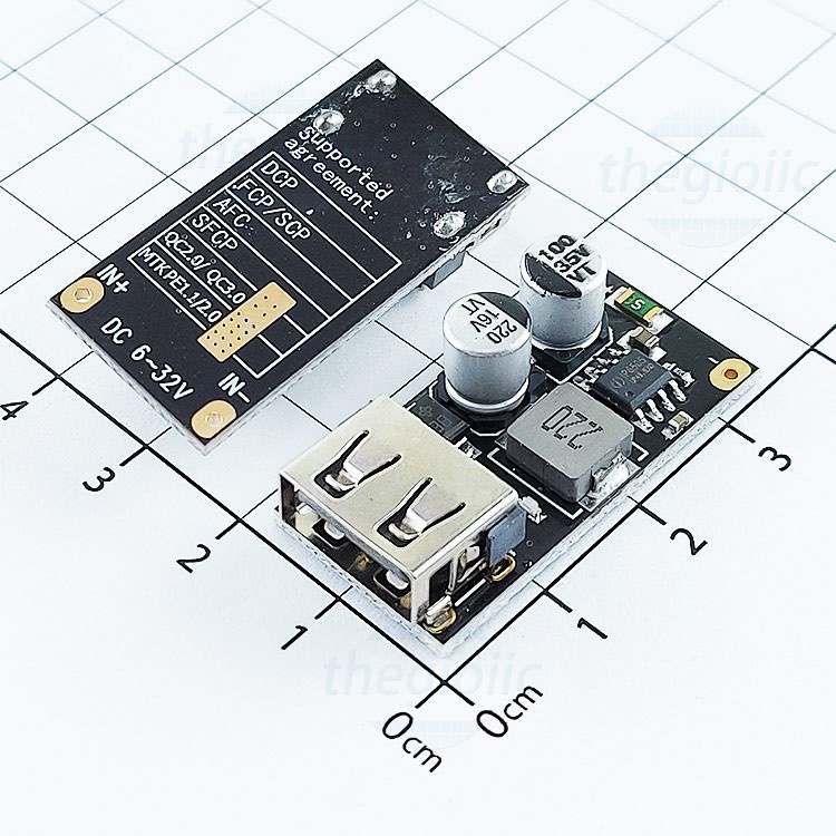 Mạch hạ áp USB QC3.0/QC2.0 DC-DC