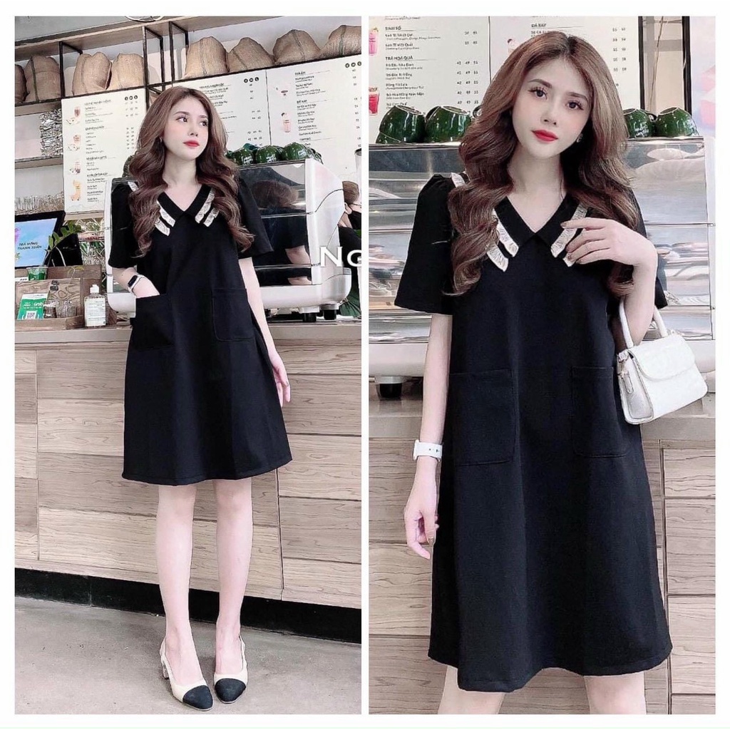 Váy bầu thiết kế chất liệu lụa hàn đẹp