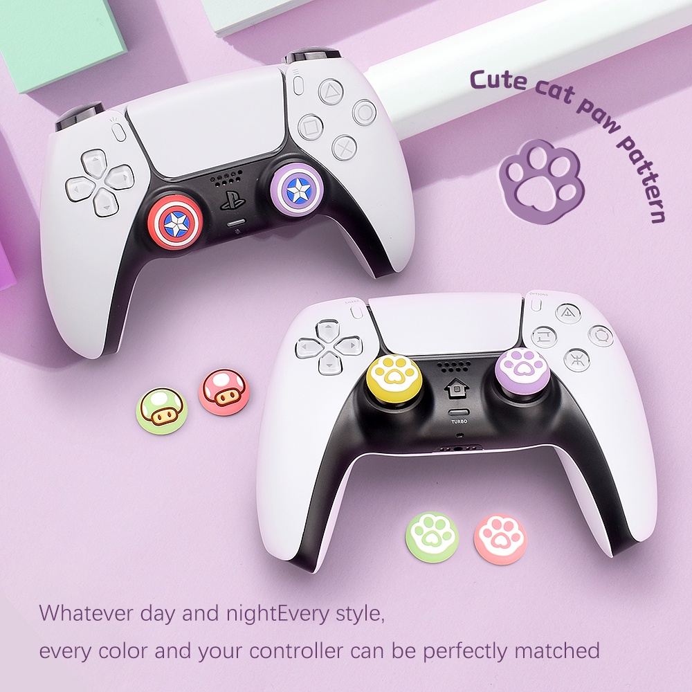 Nắp Đậy Nút Bấm Điều Khiển Chơi Game PS5 PS4 / 3 Slim Xbox 360 / One Series X / S Elite Nintendo Switch Pro Bằng Silicone
