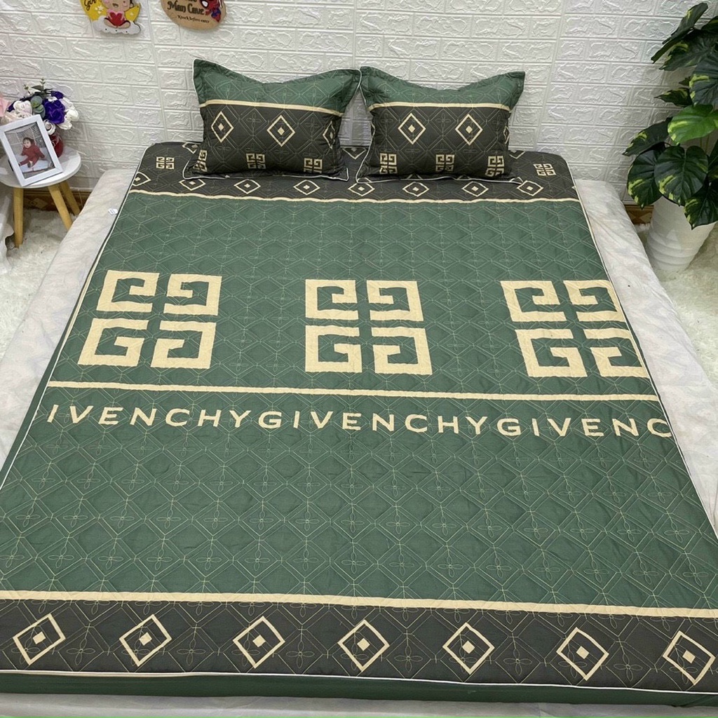Sét ga chun trần bông 3 món dày dặn cotton poly dành cho đệm từ 5-15cm cam kết mềm mịn không xô lệch khi sử dụng