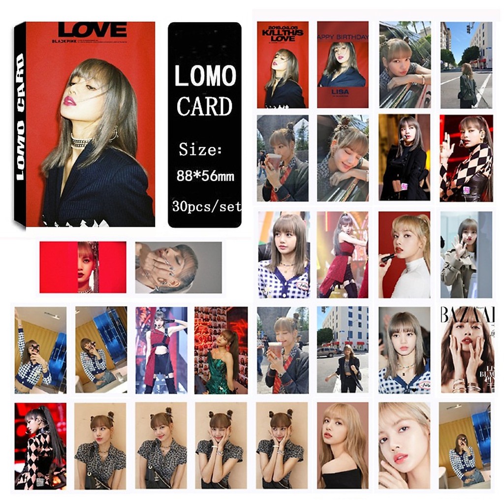 Lomo card Lisa BLACK PINK Album "Kill this Love"