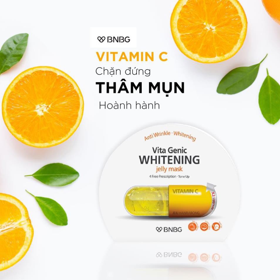 Mặt nạ giấy Banobagi Vàng dưỡng da trắng sáng và làm đều màu da Vita Genic Whitening Jelly Mask Vitamin C  30ml