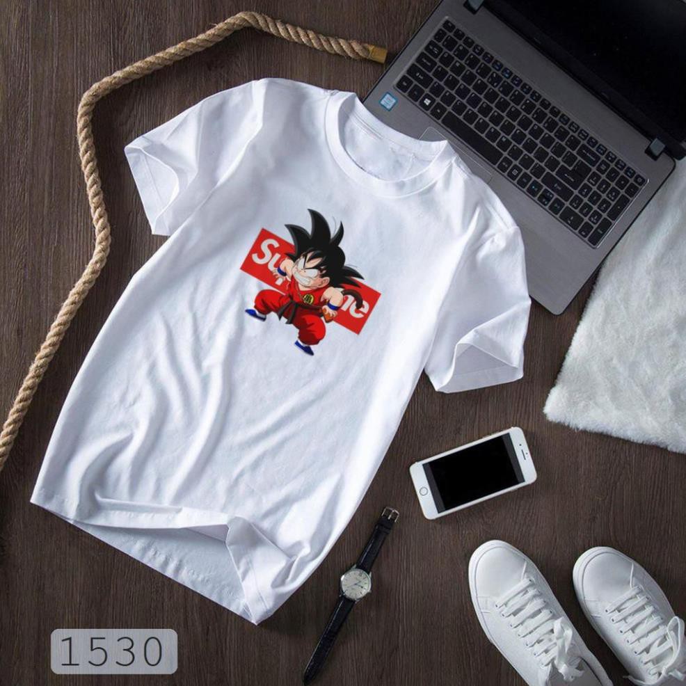 (HOT) ÁO THUN TAY NGẮN NHIỀU MẪU IN HÌNH SONGOKU GOKU GOHAN 7 VIÊN NGỌC RỒNG SUPER SUPREME ft OFF WHITE M W  SIÊU HOT