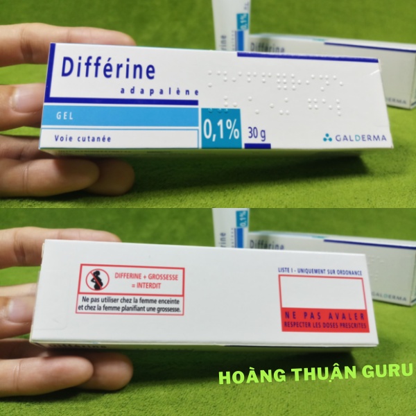 Differin gel 30g bản Pháp - Adapalene 0.1% giúp da giảm tiết dầu và chống oxy hoá