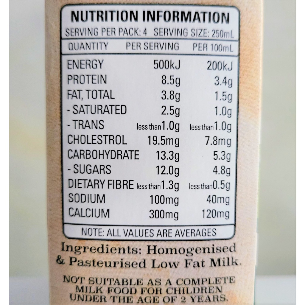 [Hộp 1 Lít – X.LÁ] SỮA TIỆT TRÙNG ÍT BÉO [Australia] HARVEY FRESH UHT Low Fat Milk (pkg)