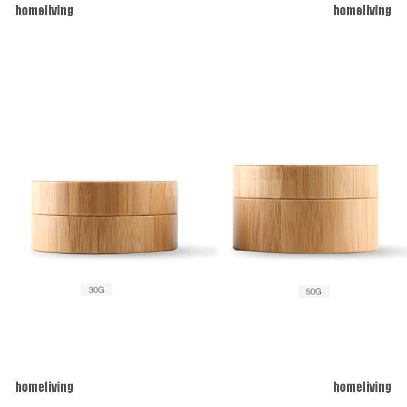 Hũ Đựng Mỹ Phẩm Bằng Gỗ Tre Tự Nhiên 4g 5g 10g 30g 50g