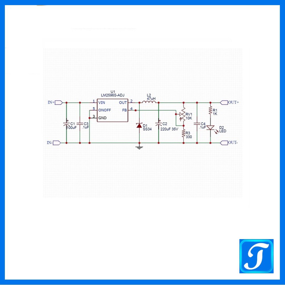 Mạch Giảm áp LM2596 Hạ áp Dc Dc 4V-35V 3A LM2596S