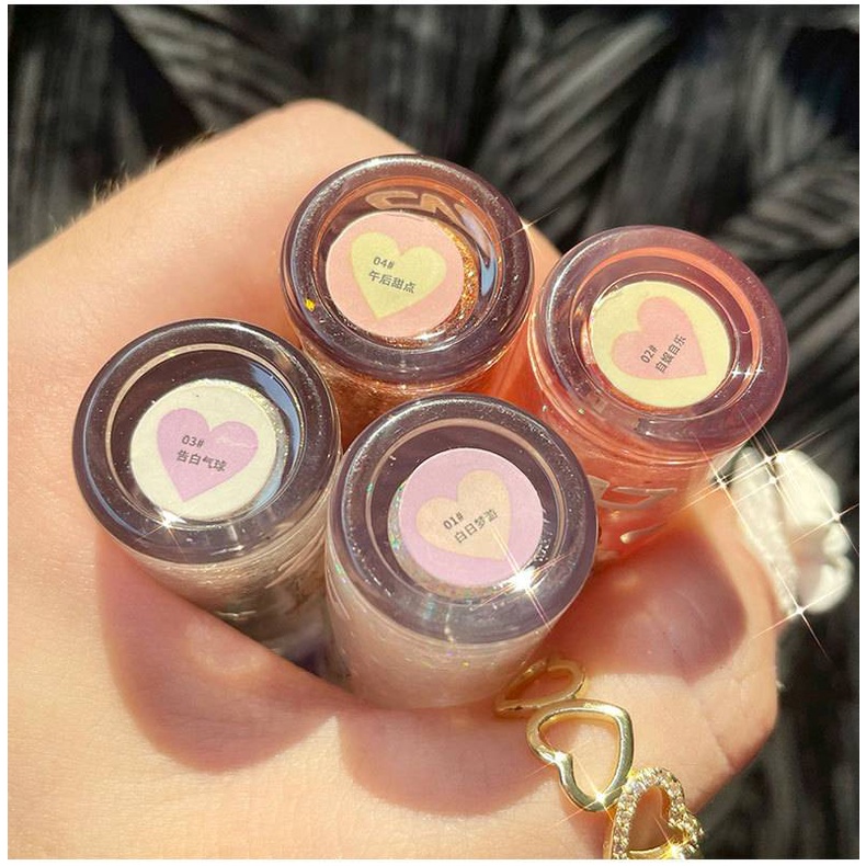 [Hàng mới về] Bút kẻ mắt kiêm phấn mắt dạng lỏng ánh ngọc trai lấp lánh chống thấm nước trang điểm