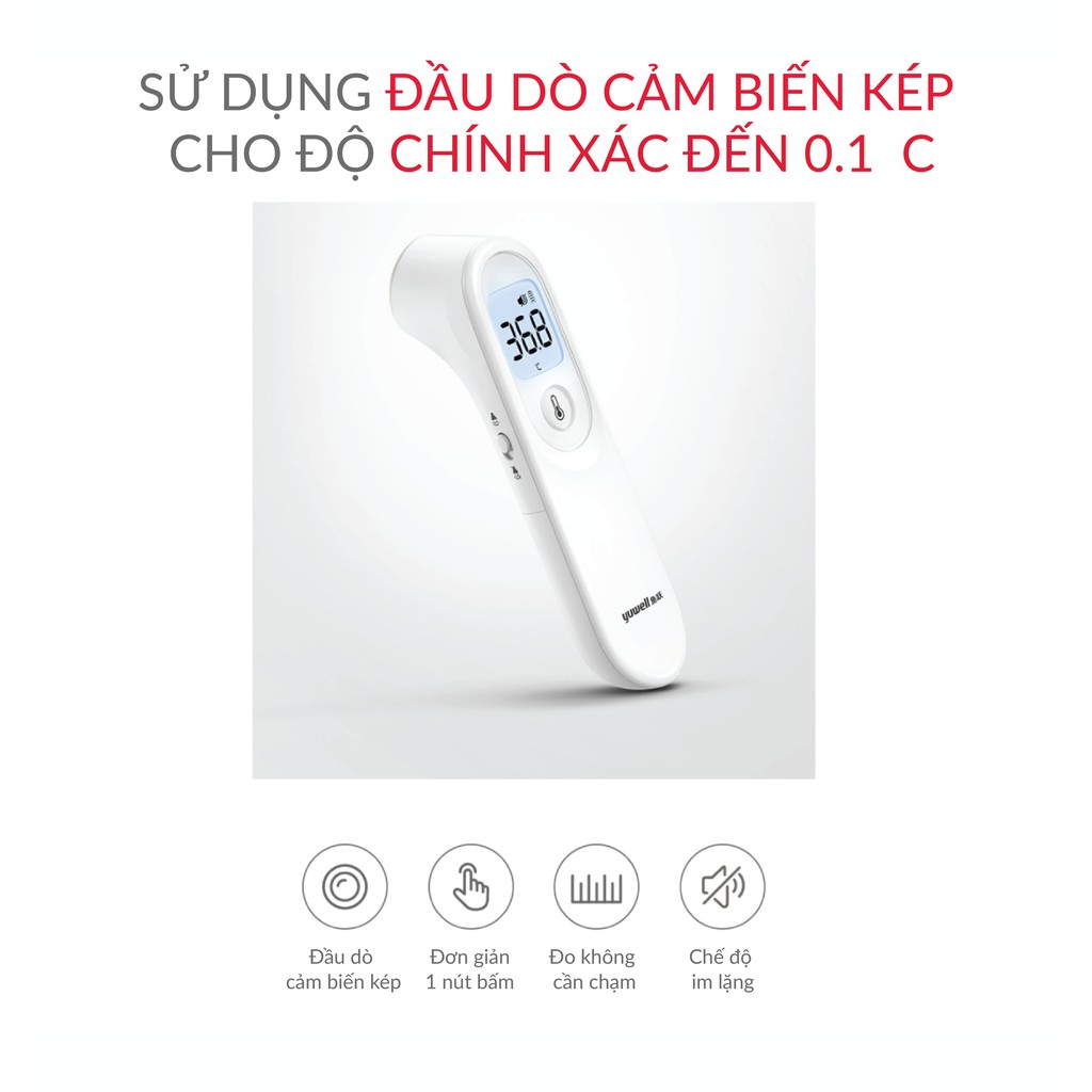 [Chính hãng] Nhiệt kế đo trán Yuwell YT1 [Trung Quốc]