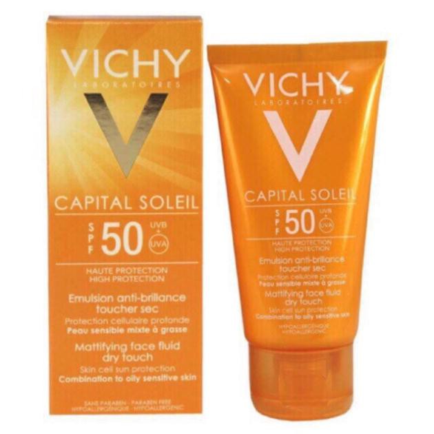 Kem chống nắng khổng nhờn rít Vichy SPF50 (60ml)