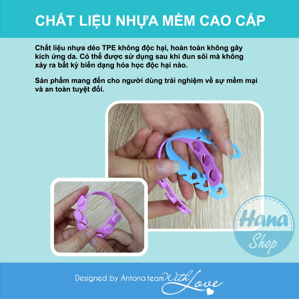 Đai Đeo Khẩu Trang Chống Đau Tai (3- 12 chiếc)-Hàng Việt Nam chính hãng Antona