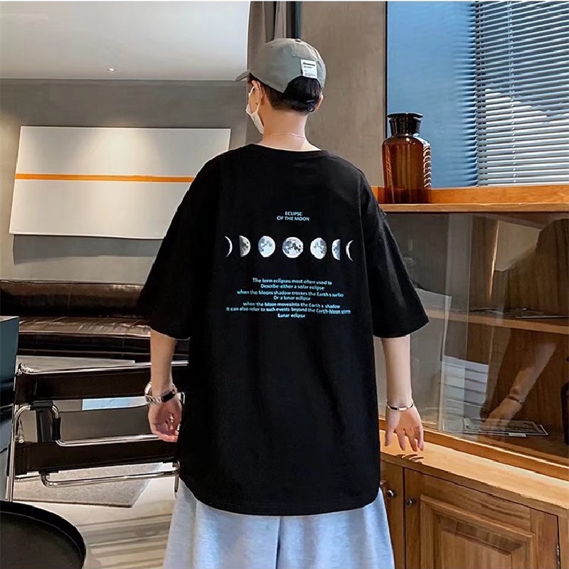 Áo Thun Tay Ngắn Dáng Rộng In Chữ Phong Cách Hip Hop Đường Phố Hàn Quốc Thời Trang Mùa Hè Cho Nam Và Nữ