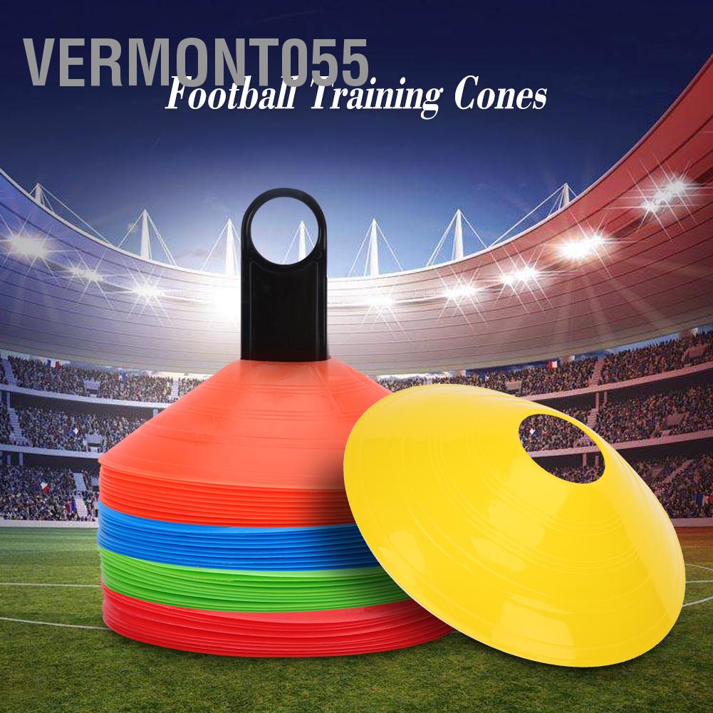 Vermont055 Vermont055 10 chiếc Đĩa hình nón Mini Field thực tế Dụng cụ đánh dấu Bóng đá Thể thao Công đào tạo tốc độ