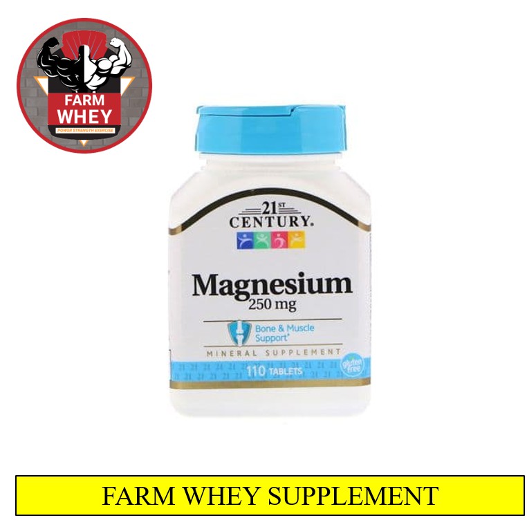 [ 21ST CENTURY ] VIÊN UỐNG BỔ SUNG MAGNESIUM - HỖ TRỢ XƯƠNG KHỚP, PHỤC HỒI, GIẢM CHUỘT RÚT