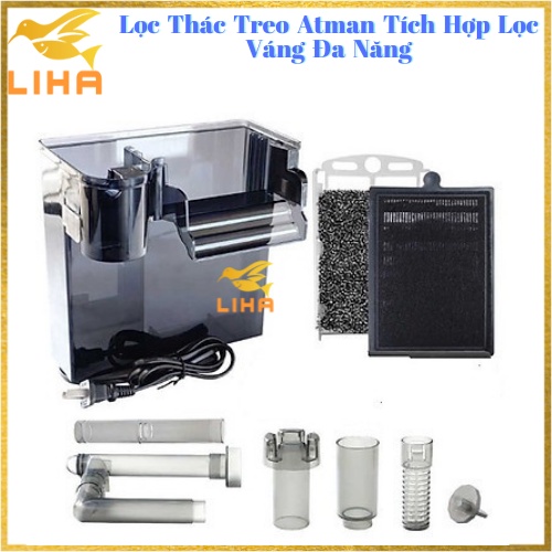 Lọc Thác Treo Atman Tích Hợp Lọc Váng Đa Năng Cho Bể Cá Cảnh