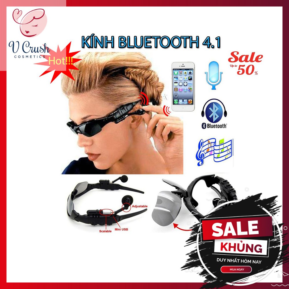 Mắt Kính Tai Nghe Âm Thanh Bluetooth Thiết Kế Phong Cách Thể Thao Sang Trọng