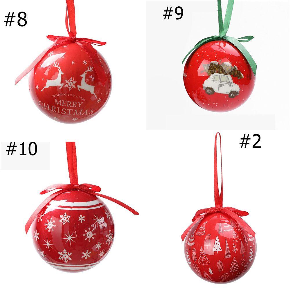 Muvako Trái Châu Trang Trí Cây Thông Noel Quả bóng xốp hình dán Giáng sinh