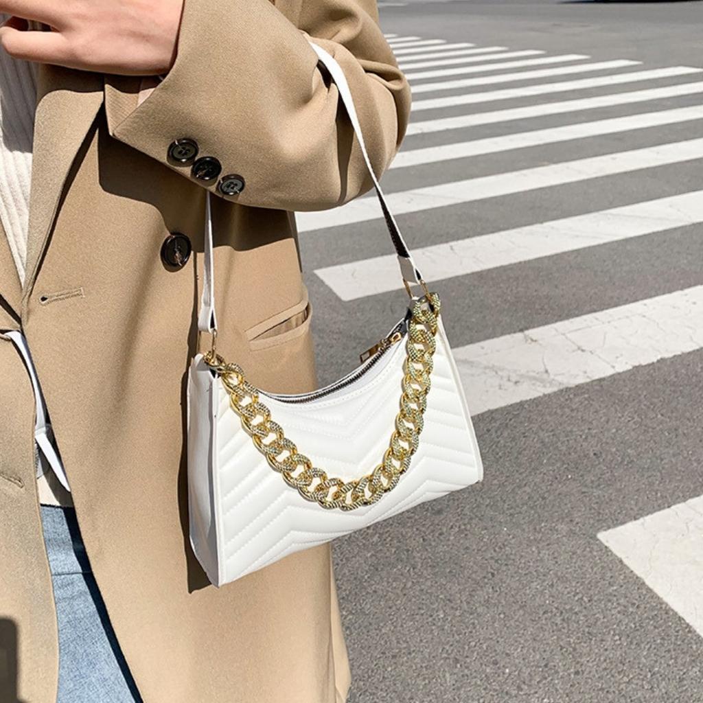 Túi Xách Nữ Đẹp Kẹp Nách Đeo Vai Dây Xích Quảng Châu Hara Túi Xách  HARA Túi Xách