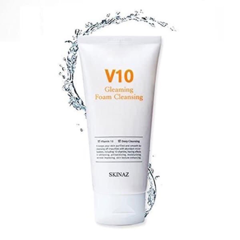 SỮA RỬA MẶT TẠO BỌT V10 Gleaming Foam Cleansing SkinAZ