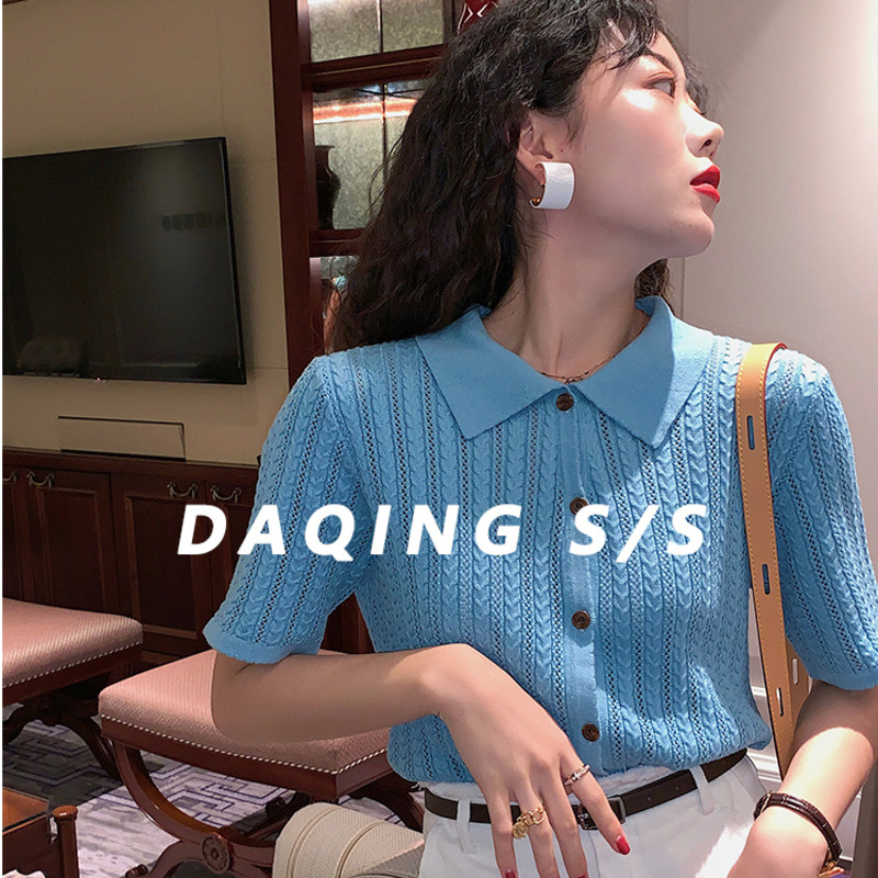 Áo polo Ngắn Tay Thời Trang Mùa Hè Hàn Quốc