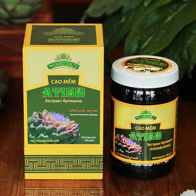 Cao Mềm Atiso Đà Lạt Có Đường Cao Cấp Hộp 1kg( 30% hoa)