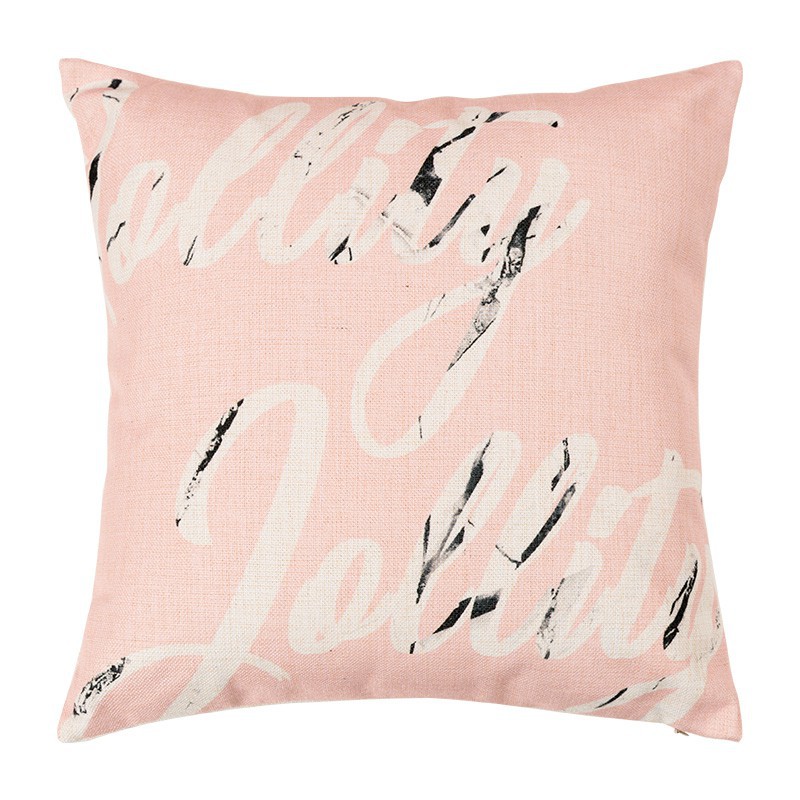 Vỏ gối vuông in họa tiết chim hồng hạc đáng yêu | BigBuy360 - bigbuy360.vn