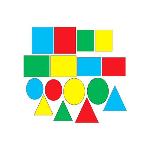 Bộ nhận biết hình học phẳng dành cho mầm non