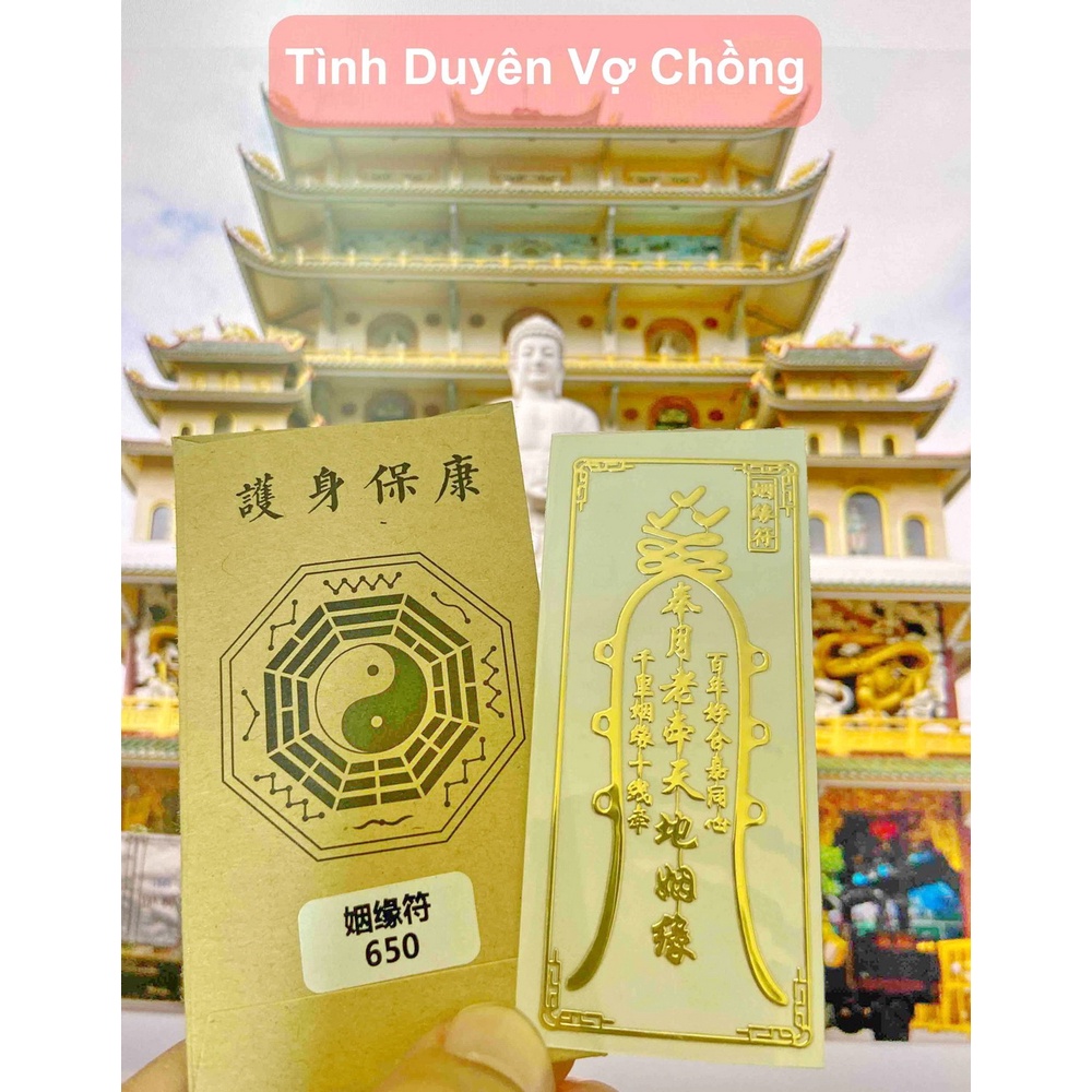 Miếng dán điện thoại tài lộc TÌNH DUYÊN LỨA ĐÔI, gắn kết tình duyên bền chặt, khắng khít, miếng dán điện thoại