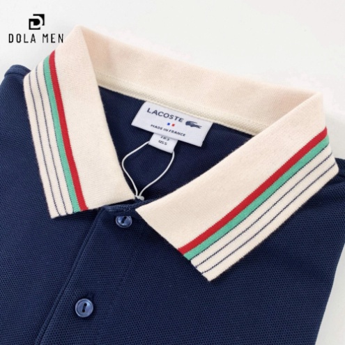 Áo Thun Polo LACOSTE LINE VIỀN CỔ Nam - Full Pack, tem, tag, code