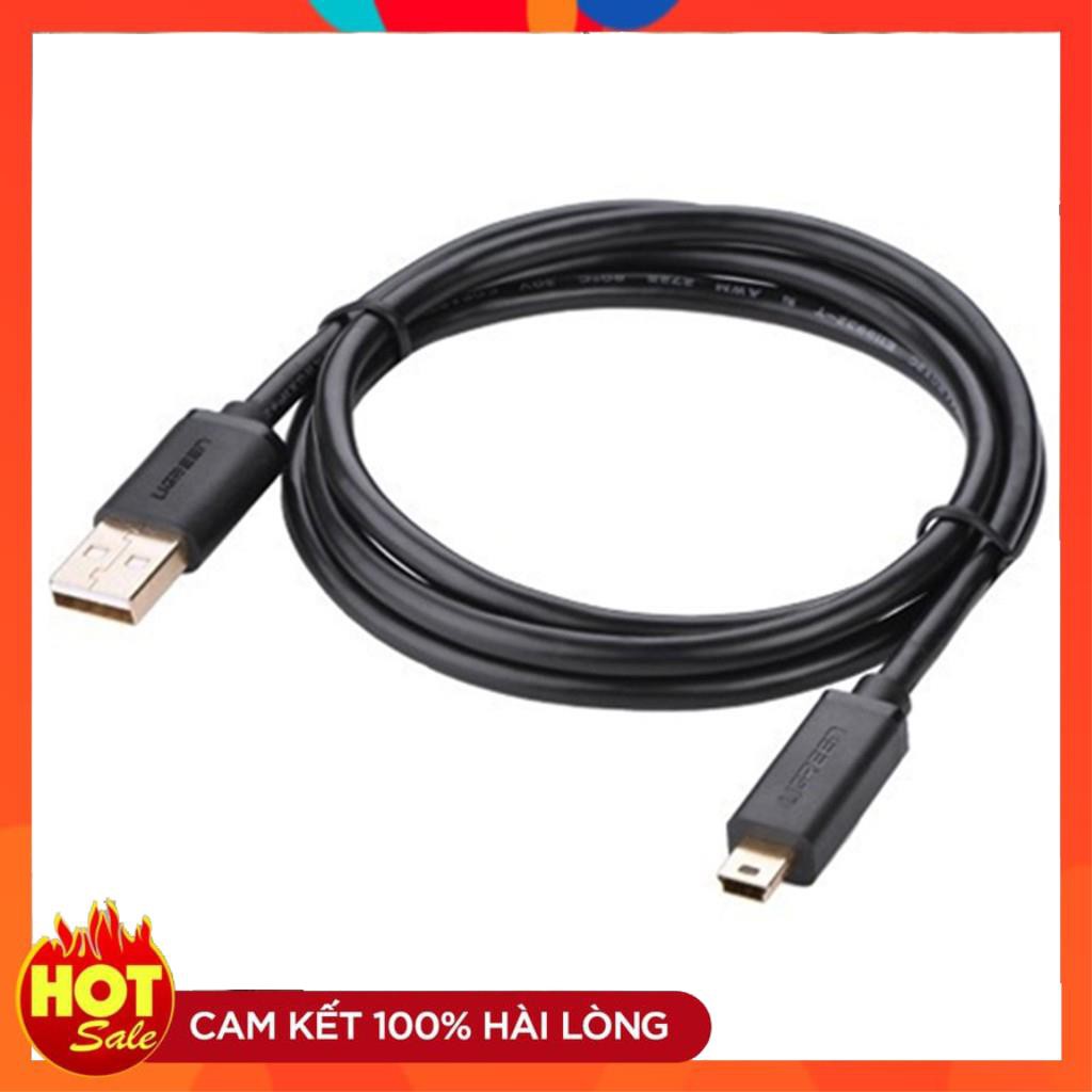 [Chính Hãng] Cáp USB sang mini USB 1.5m UGREEN 10385_Hàng chính hãng bảo hành 18 tháng