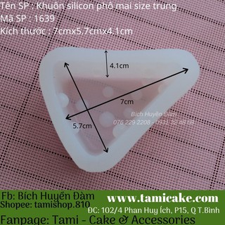 Khuôn silicon phô mai size trung 1639