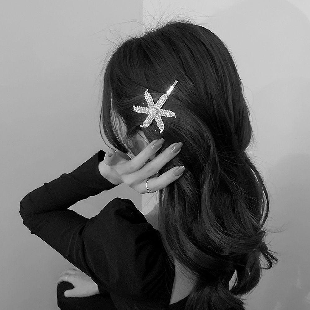 TWINKLE Kẹp Tóc Mỏ Vịt Họa Tiết Hình Học Rỗng Kiểu Vintage Dễ Thương Cho Bạn Gái