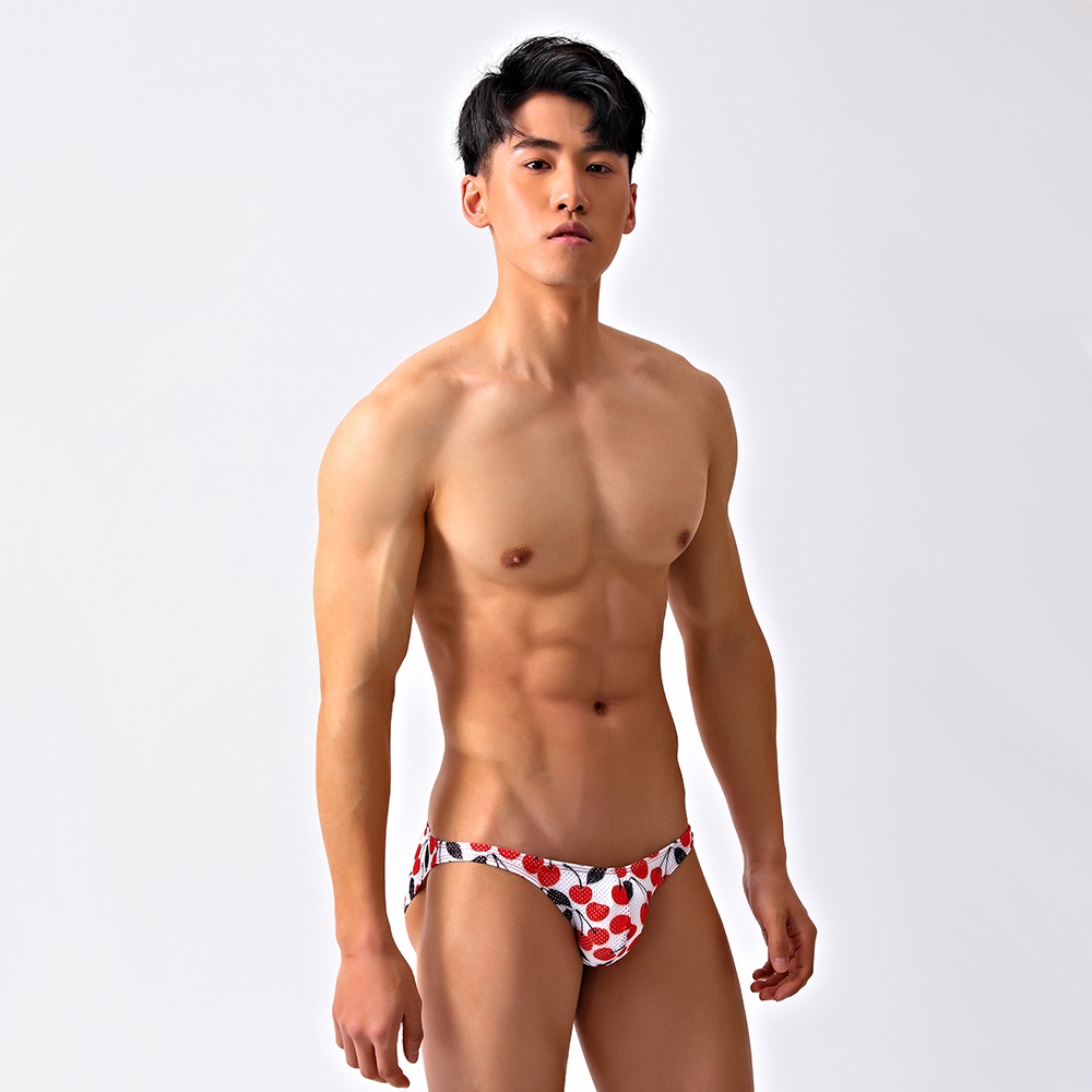 Quần bơi lưng thấp phối lưới quyến rũ thời trang cho nam G001