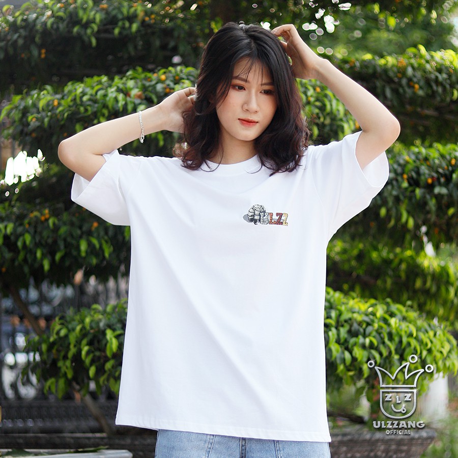 Áo phông tay lỡ local brand ULZZ ulzzang five elements earth dáng unisex form rộng U-4