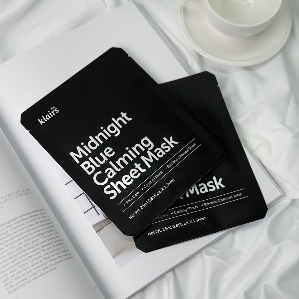 Mặt nạ làm dịu da Klairs Midnight Blue Calming Sheet Mask