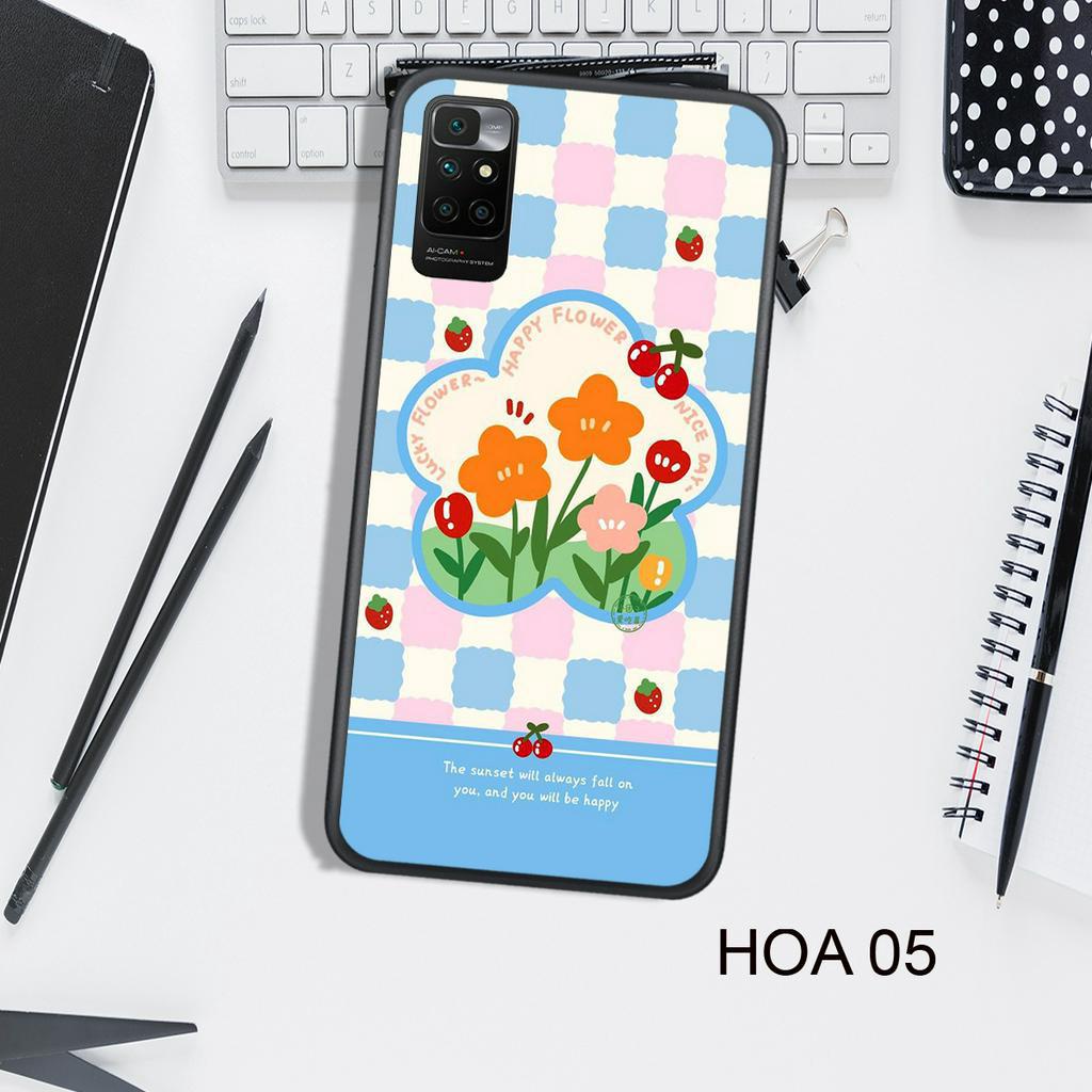 Ốp Lưng  XIAOMI  REDMI 10 - REDMI NOTE 10 4G - REDMI NOTE 10 5G, In Hình HOA, Màu Sắc Bắt Mắt.