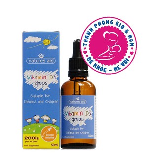 Vitamin D3 400IU Natures Aid Của Anh 50ml