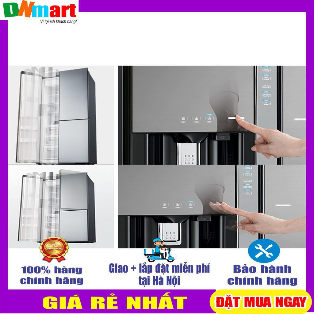 Tủ lạnh Hitachi R-FM800AGPGV4X(DIA) side by side 3 cửa màu gương sọc{VẬN CHUYỂN MIỄN PHÍ + LẮP ĐẶT TẠI HÀ NỘI}