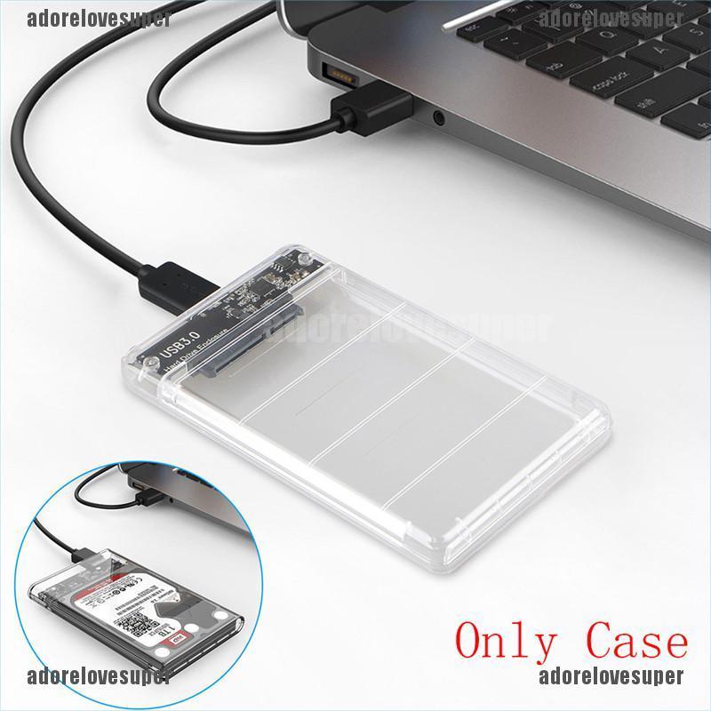 Hộp Đựng Ổ Cứng Ngoài 2.5in Sata Usb 3.0 Hdd Có Đèn Led