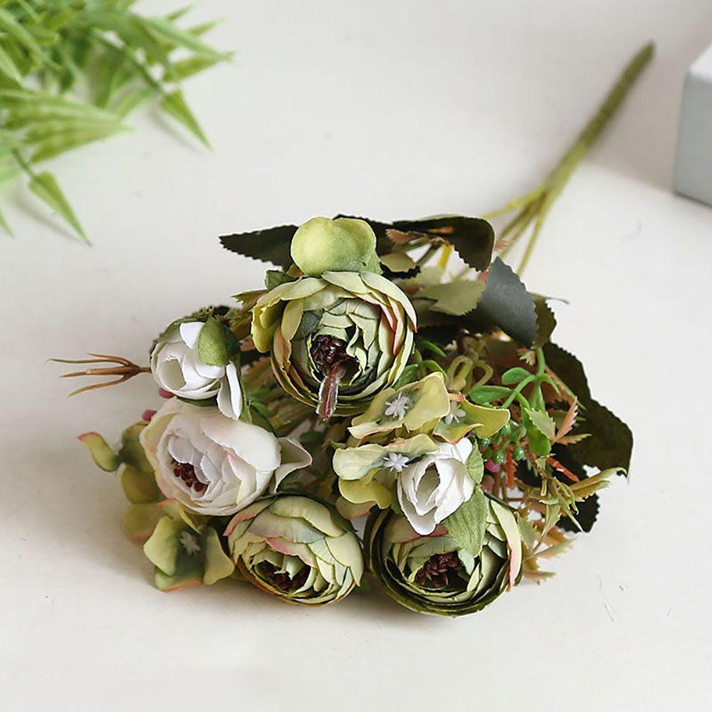 Set 5 Nĩa 6 Đầu Hoa Mai Mai Nhân Tạo Lãng Mạn Trang Trí Nhà Cửa / Làm Đạo Cụ Chụp Ảnh