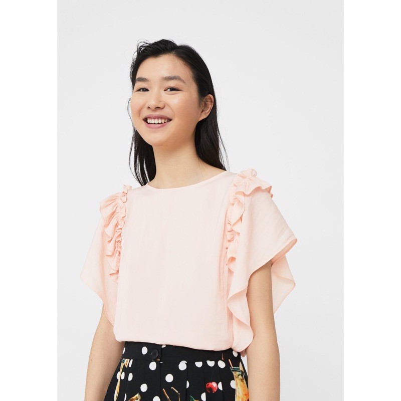 Áo Sơ Mi Mango Tay Bèo