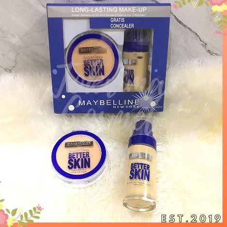 (hàng Mới Về) Bộ Mỹ Phẩm Trang Điểm Maybelline Better Skin Dvj Fitme