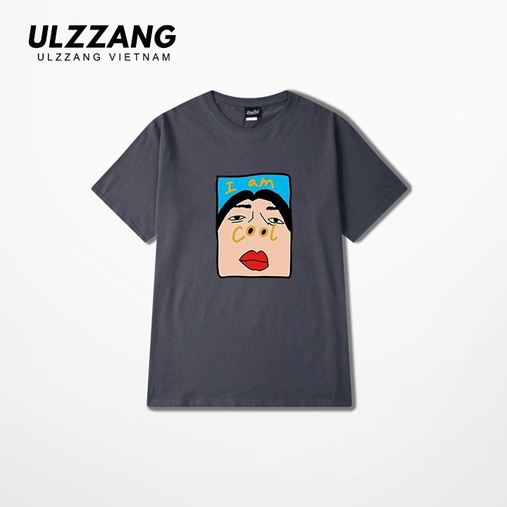 Áo thun tay lỡ ULZZANG 100% cotton dáng unisex form rộng in hình i am cool | BigBuy360 - bigbuy360.vn