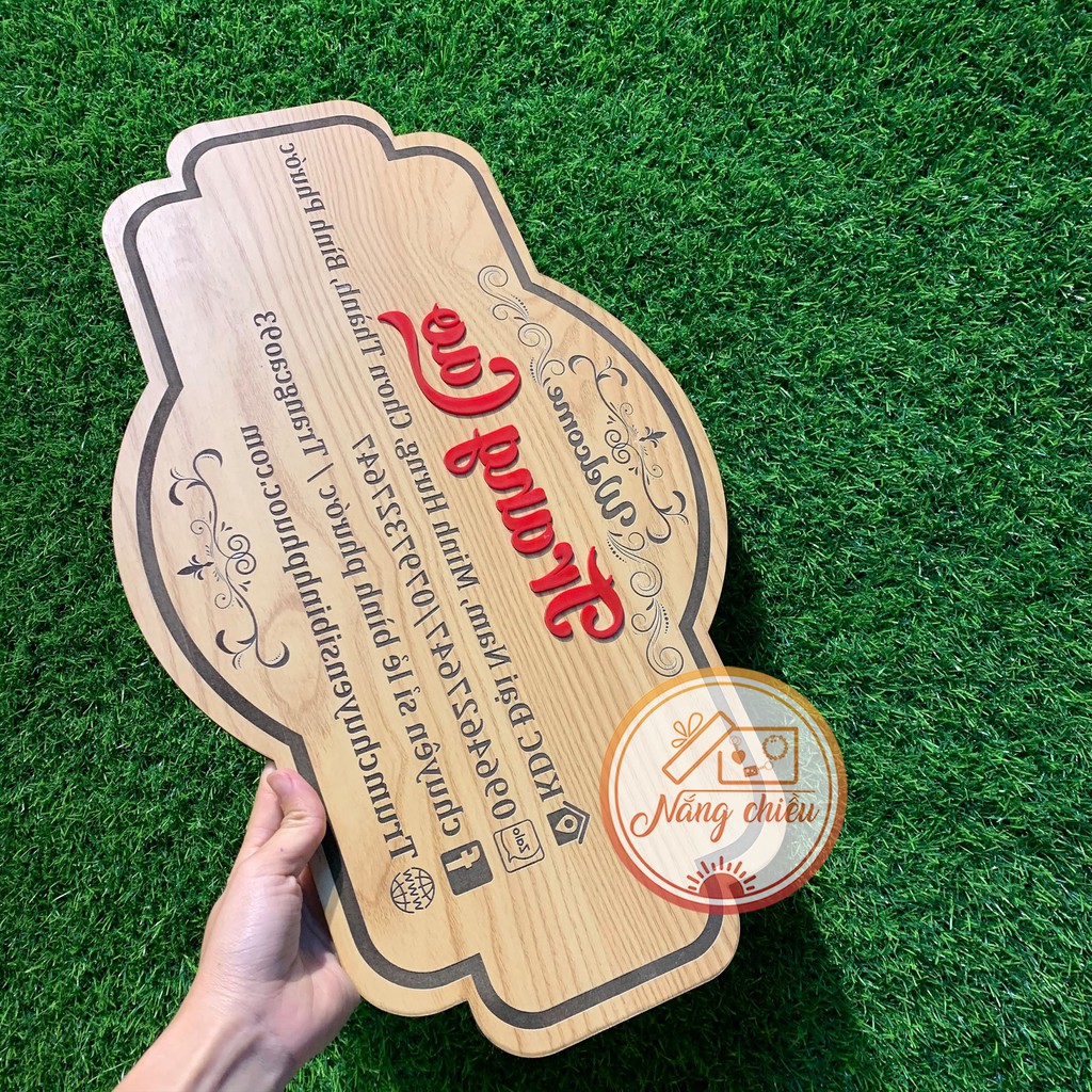 Biển gỗ LIVESTREAM kích thước 27x37cm thiết kế theo yêu cầu - Khắc tên shop của bạn phục vụ cho bán hàng online