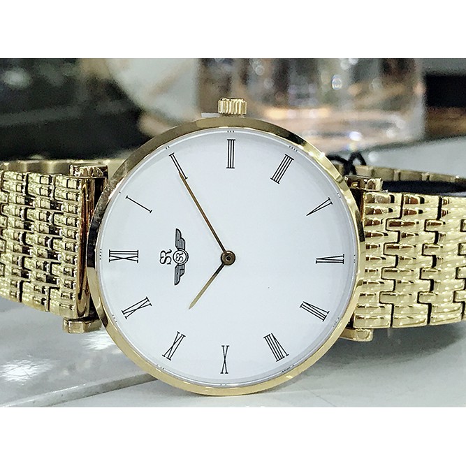 Đồng hồ nam nữ SRWATCH Classic SG8702.1402 &amp; SL8702.1402 Mặt kính Sapphire Chống trầ